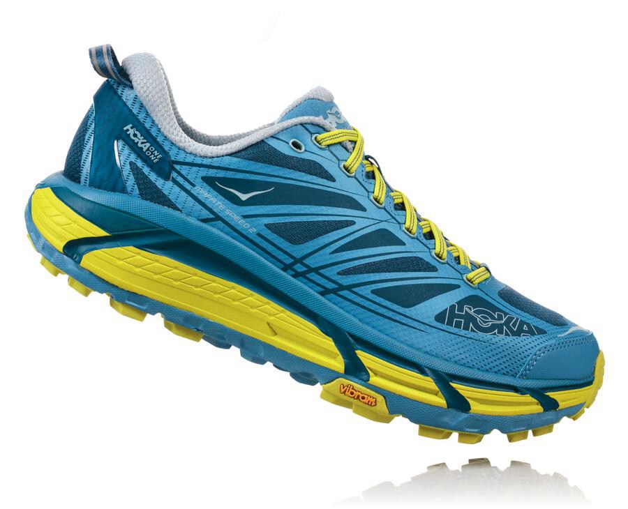 Hoka One One Trailsko Herre - Mafate Speed 2 - Blå - 498071OYH